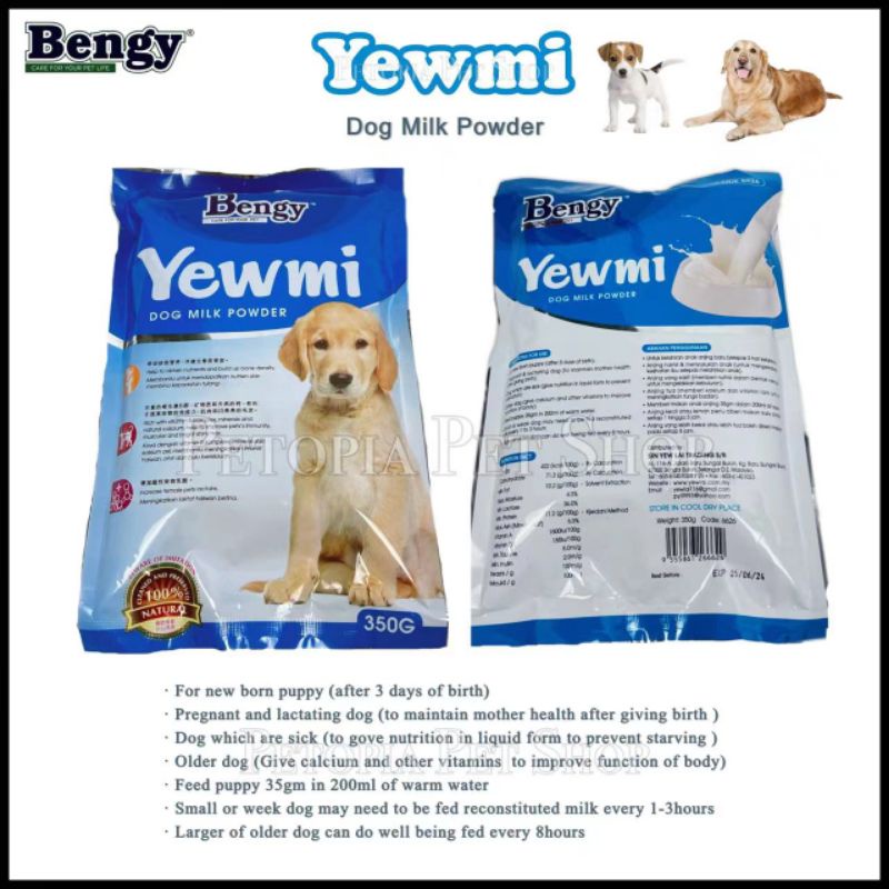 Bengy Yewmi Milk Powder For Dog Puppy Dog Milk Powder 350g Shopee