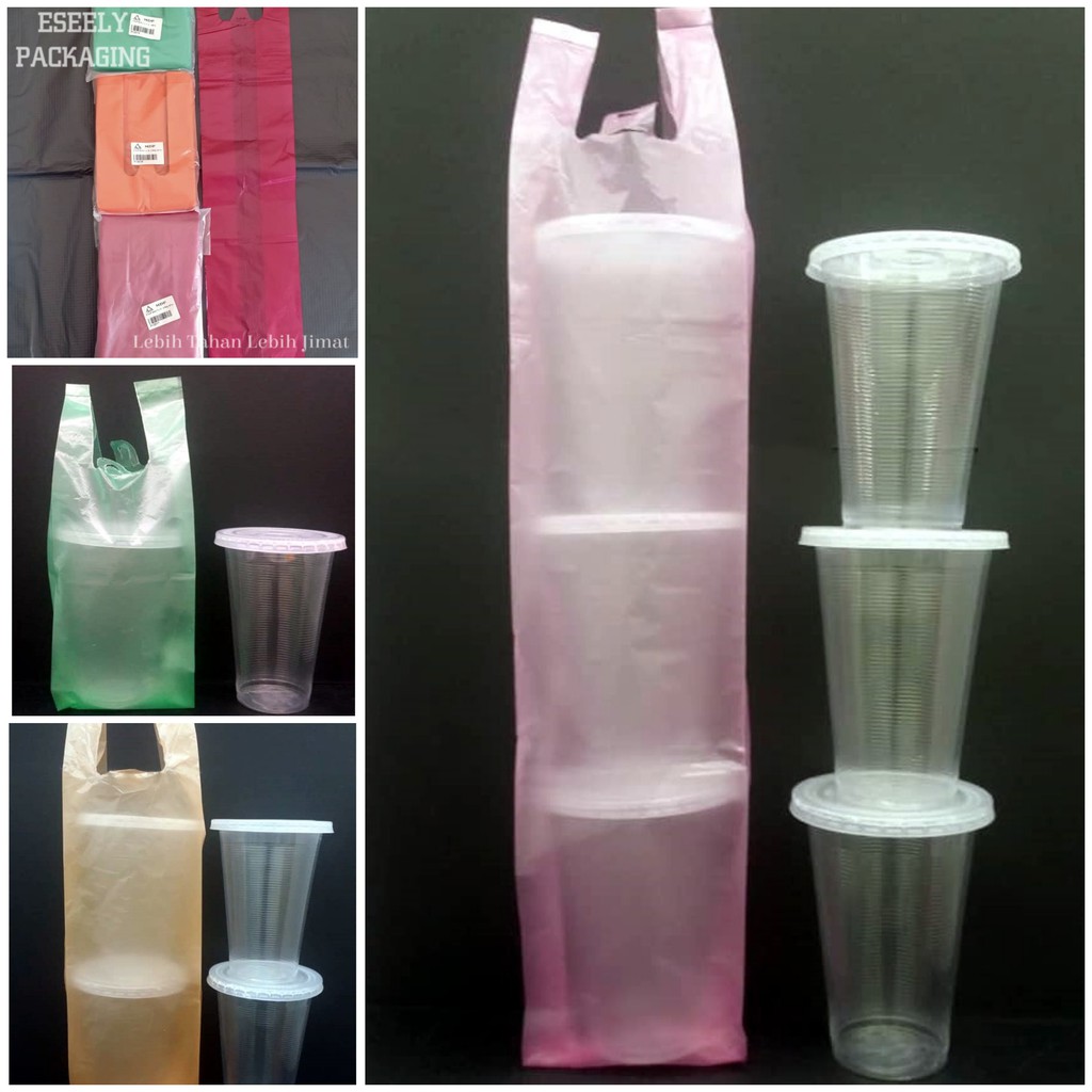 Ready Stock Quality Plastik Cawan Air Bungkus Plastic Bag Cup 1 2 3cup 50pcs Shopee 2122