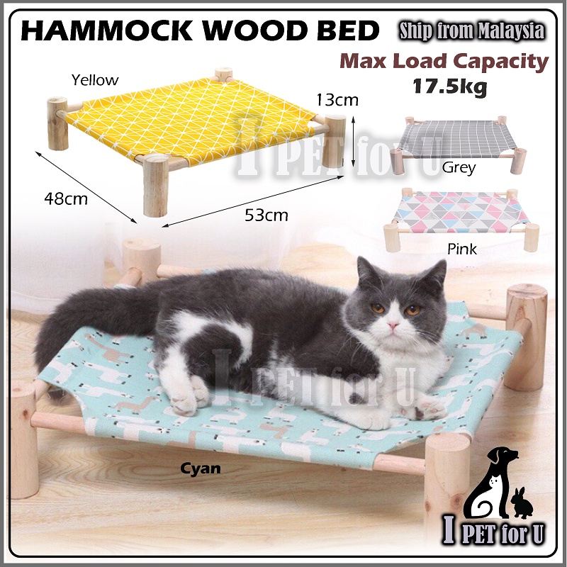 PET Cat Sleeping bed Floating bed Wooden Hammock Katil kucing Detachable Cat mat bed mat cat tree toy tidur kucing