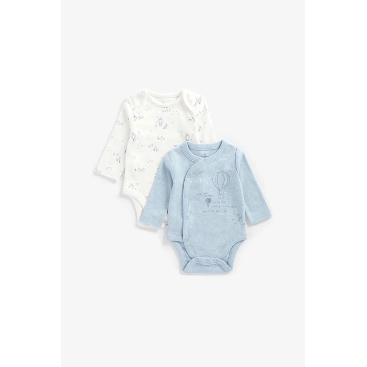 MOTHERCARE | LITTLE BEAR BODYSUIT- 2 pack |Authentic Mothercare Product| Ready Malaysia Stock | From Oversea Outlet