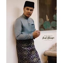 Baju Melayu Awal Ashaari Paloma Full Package With Sampin Button Shopee Malaysia