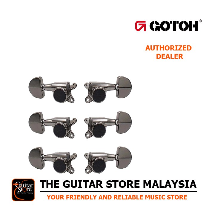 Gotoh Sg381 20 Guitar Machine Heads Set Cosmo Black Shopee Malaysia