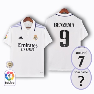 Real Madrid Jersey Custom BENZEMA #9 Soccer Jersey Home 2022/23