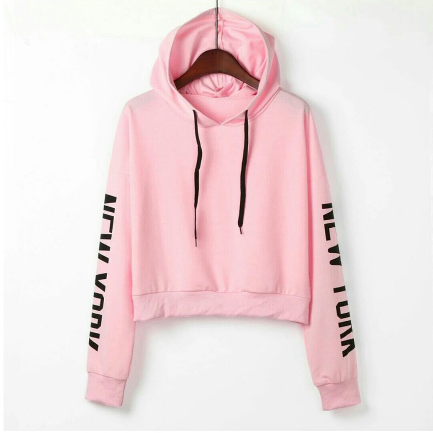 crop hoodie shopee