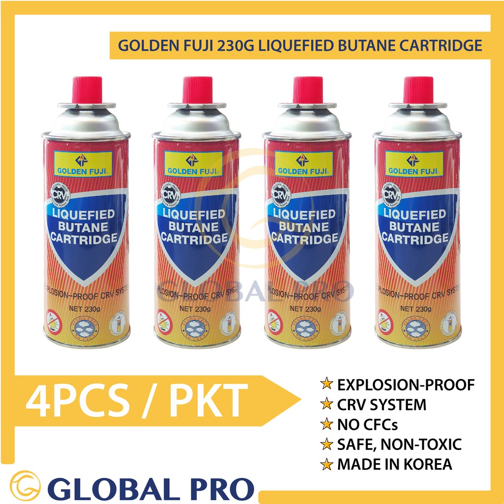 [1PC/ 4PCS] 230G YEEPI /GOLDEN FUJI Butane Gas Cartridge Portable
