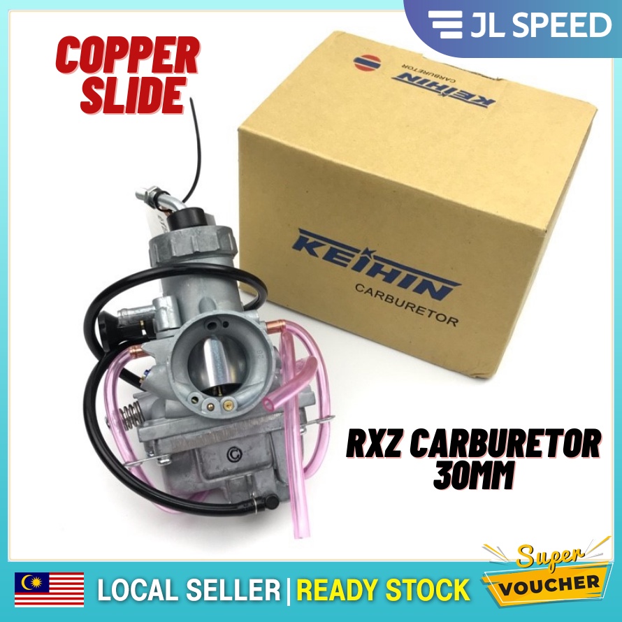YAMAHA RXZ CARBURETOR 30MM SLIDE COOPER COPPER TEMBAGA KEIHIN THAILAND