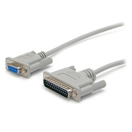 Parallel DB25 to DB9 Serial Modem Cable M-F