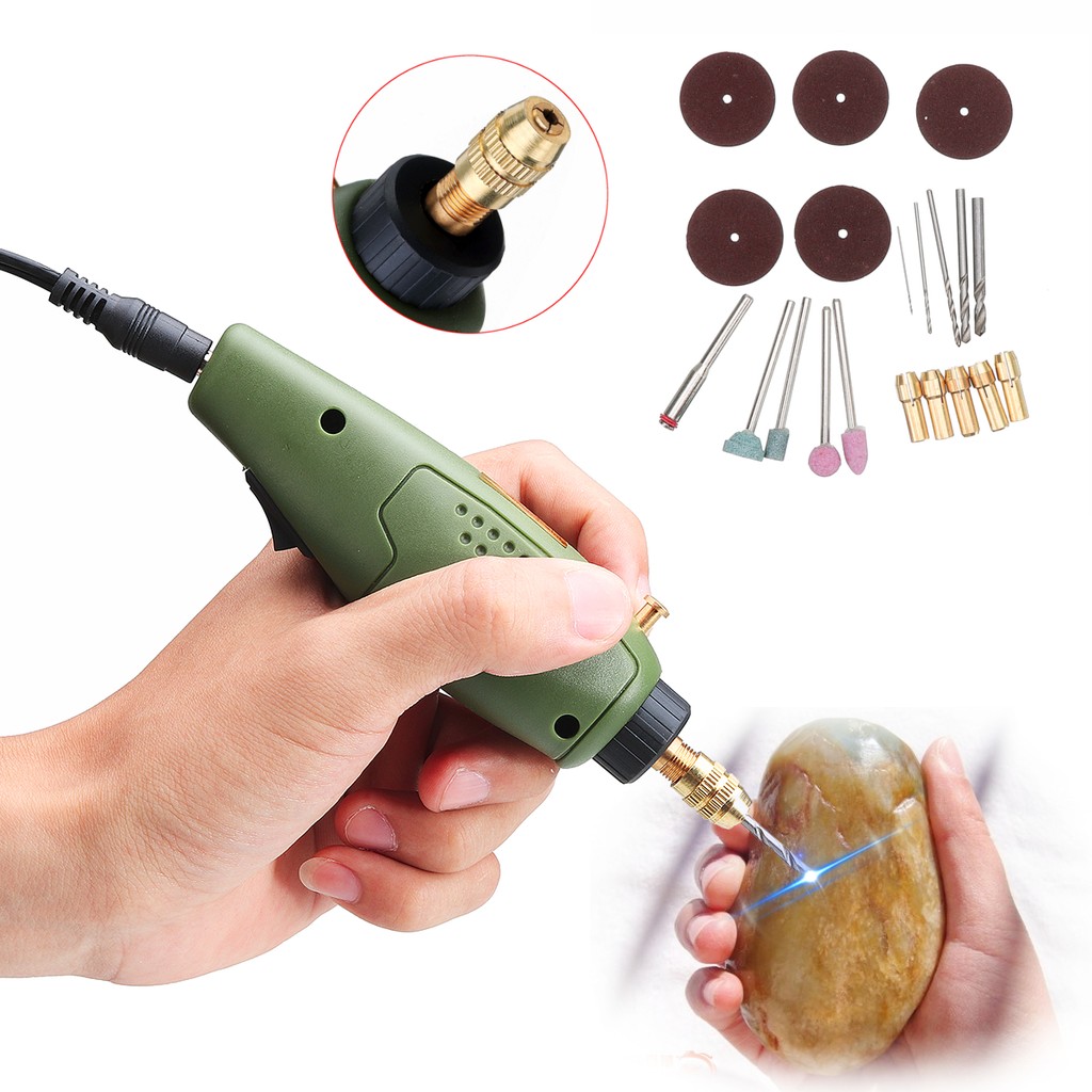 Multi Mini Micro-drill Electric Drill Bit Set Grinder Kit Carving Engraving Tool