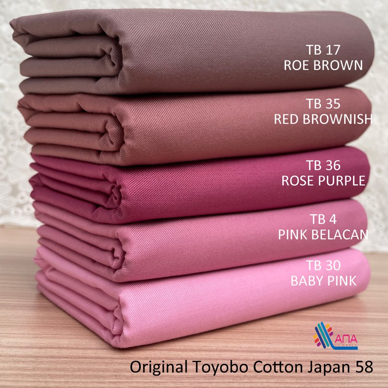 TB41 TB60 Kain  Pasang Original Toyobo Cotton Japan Bidang  