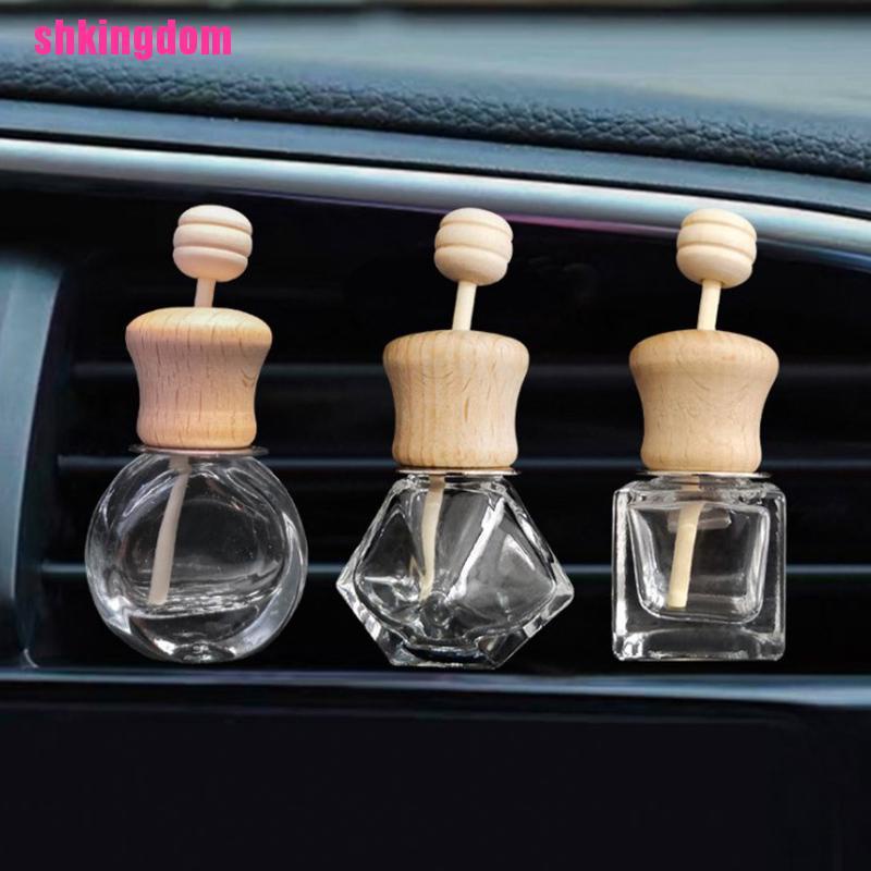 Versatile Purpose SHK 1pc Air Freshener Car Perfume Clip Fragrance Empty Glass Bottle Essential Have Multi - Image 2