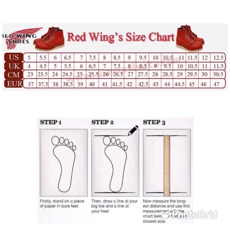 Red Wing Women's Size Chart For Sale,Up To OFF 63 atelieryuwa.ciao.jp