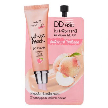 Nami Make Up Pro White Peach DD Cream Sun Protect 50X Peach Extra