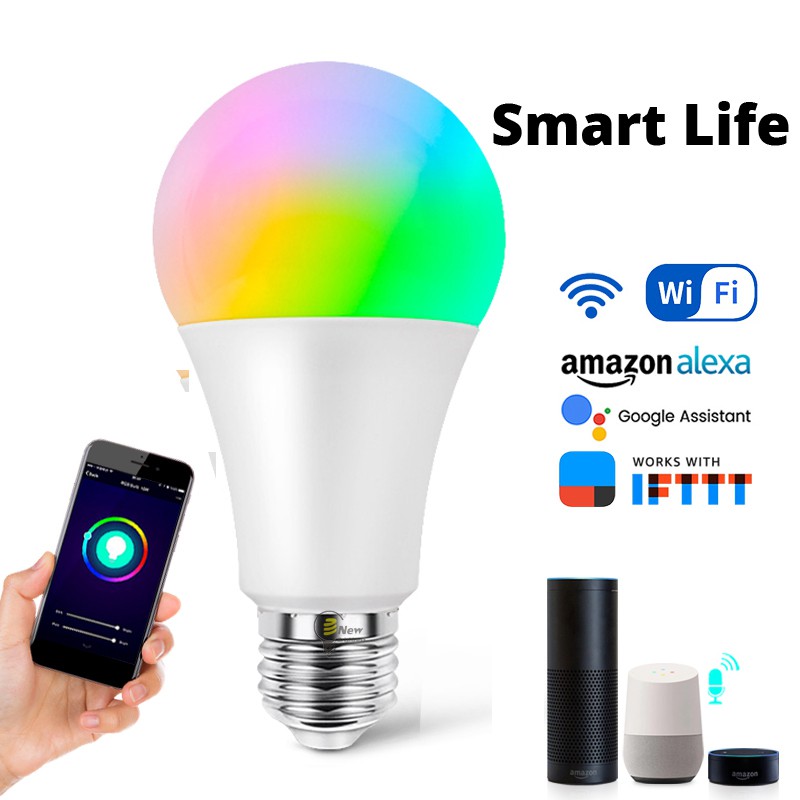 Wifi Smart LED Bulb Smart Life App Tuya Control 9W E27 Intellegent Warn