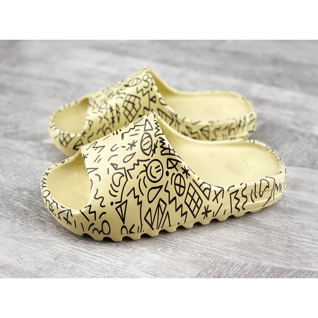 yeezy slides graffiti
