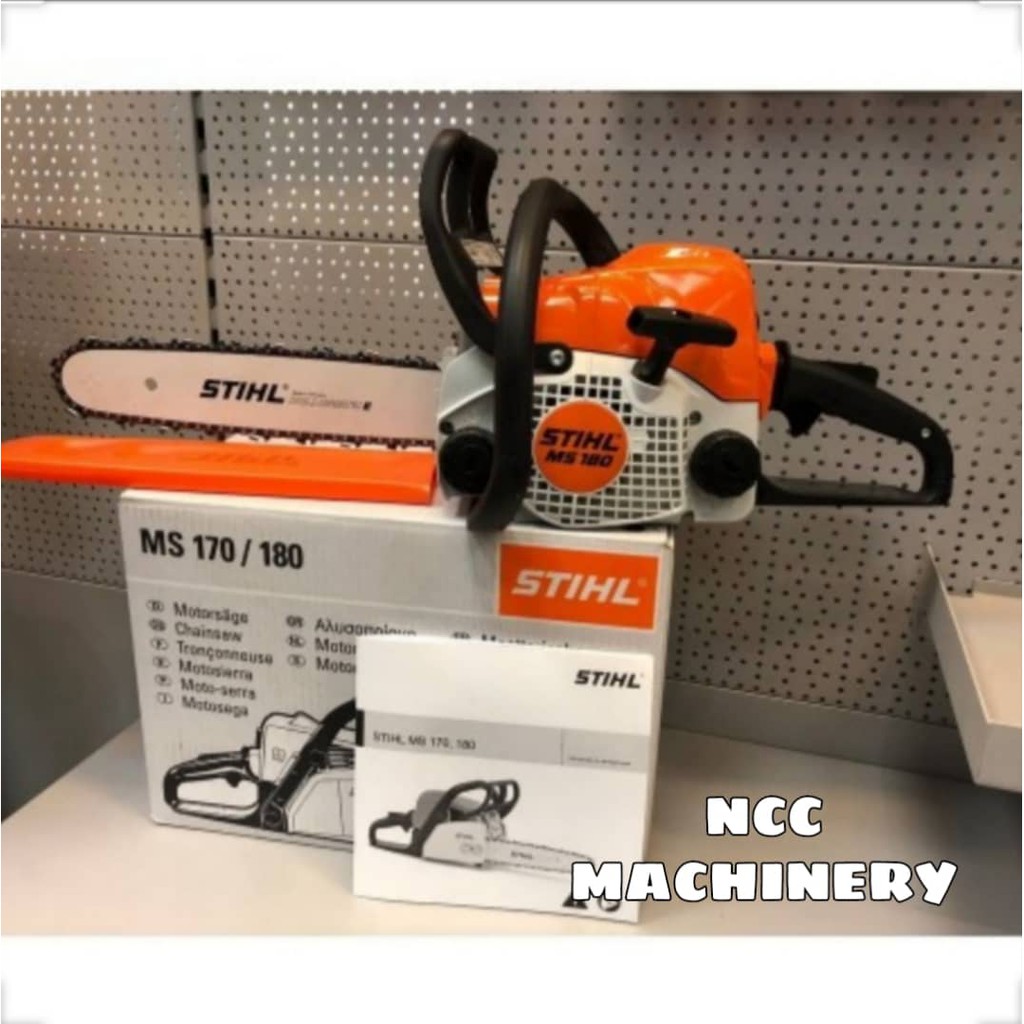 Stihl Ms180 Chainsaw With 18 Guide Bar Chain Ms180 Shopee Malaysia