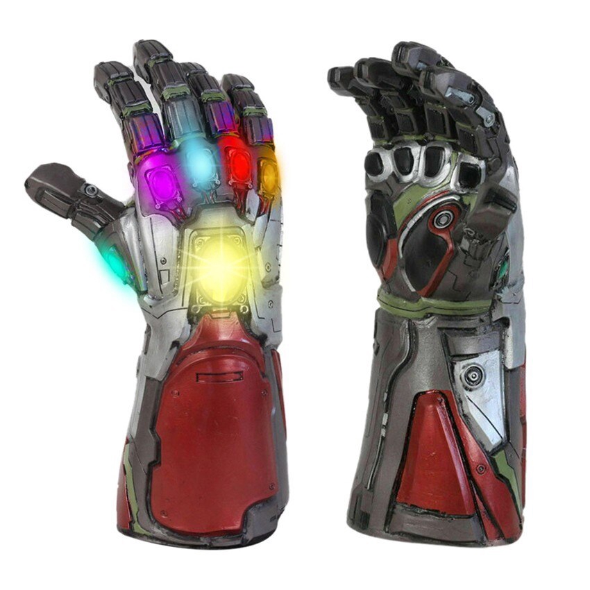 Avengers 4 Thanos Gloves Infinity War Gauntlet Led Light Action