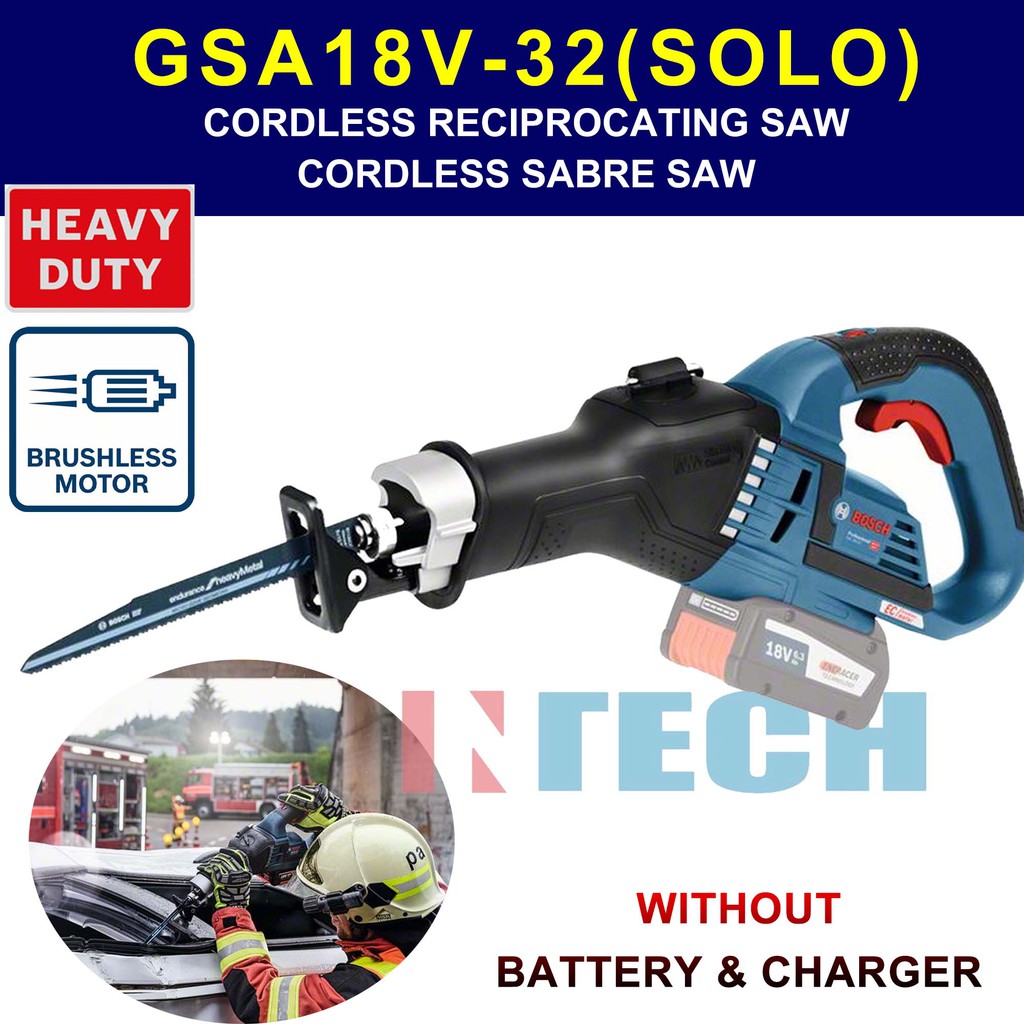 Bosch Gsa18v 32 Solo Gsa18v32 Solo Cordless Reciprocating