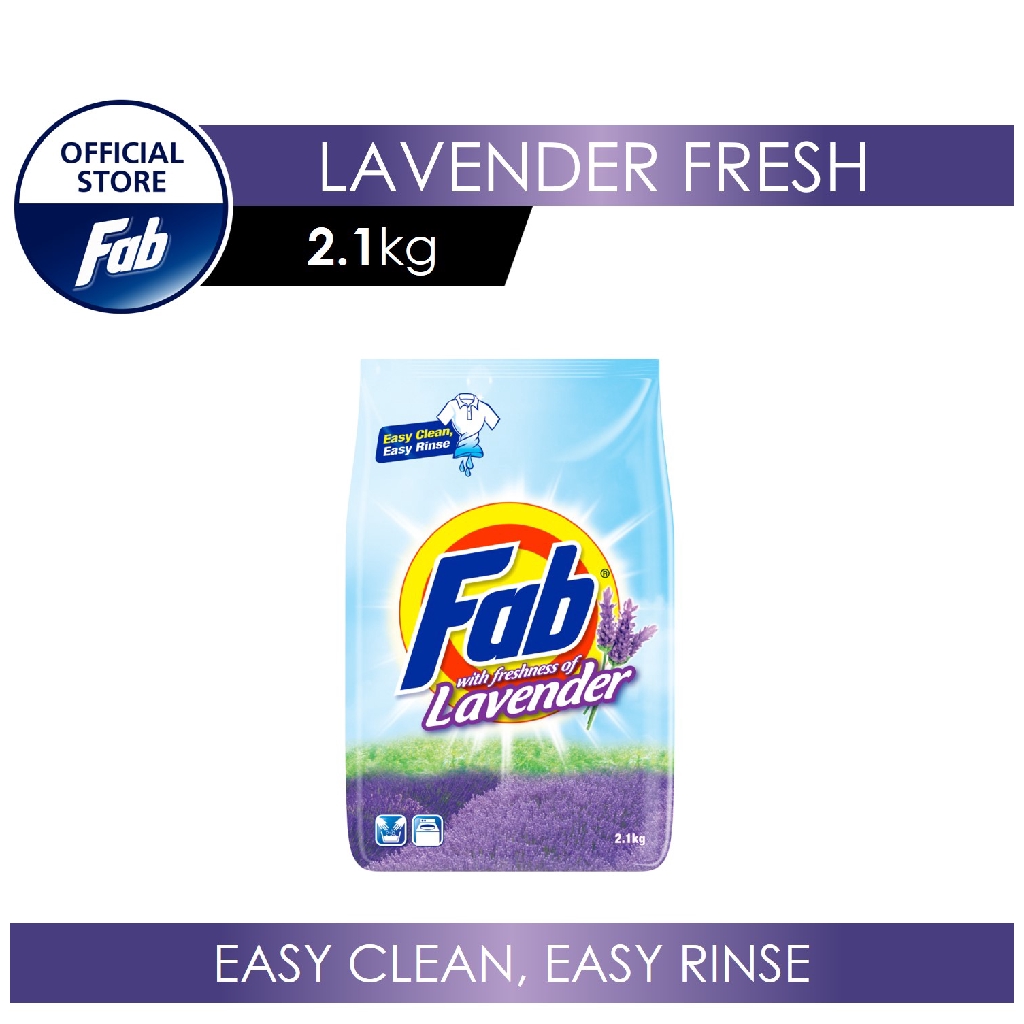 Fab Lavender Laundry Detergent Powder 2.1kg Shopee Malaysia