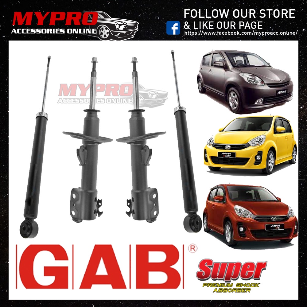 Perodua Myvi 2004-2016 - GAB Super Premium Shock Absorber (GAS ...