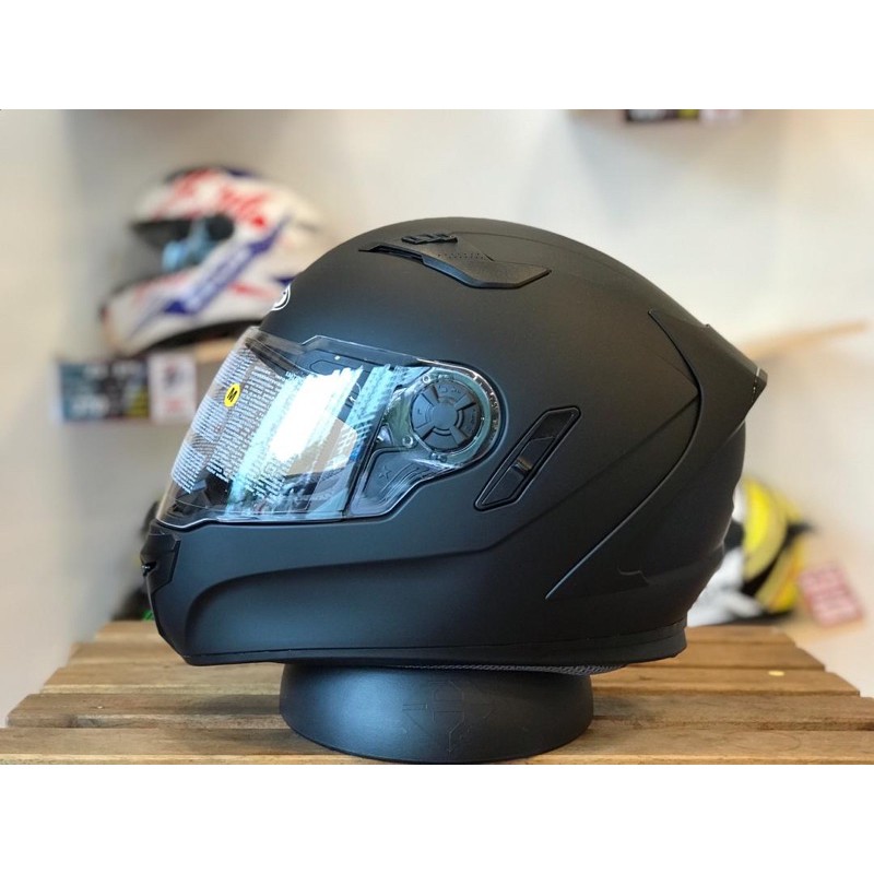Zeus Helmet (GJ813) Matte Black Double Visor Shopee Malaysia