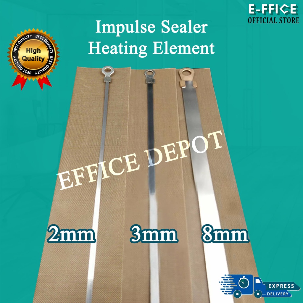 Effice Depot 2mm 3mm 8mm Impulse Sealer Heating Element & Cloth
