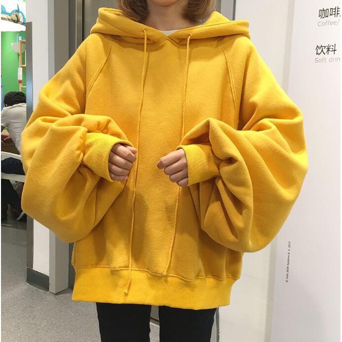 yellow hoodie oversized