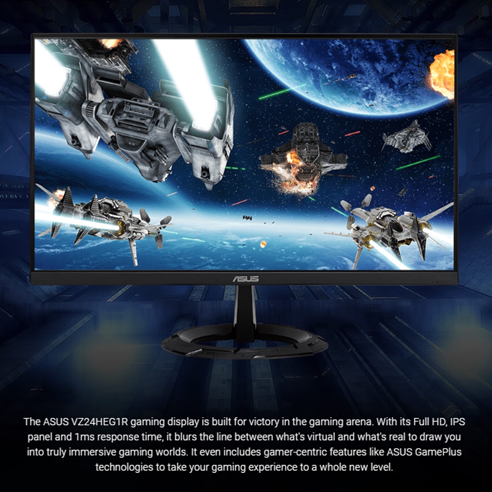 ASUS Ultra Slim IPS Gaming Monitor (23.8" Full HD/1920x1080/IPS/75Hz