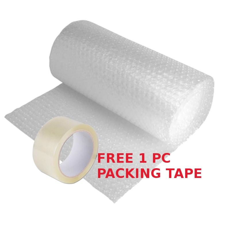 bubble wrap and packing tape