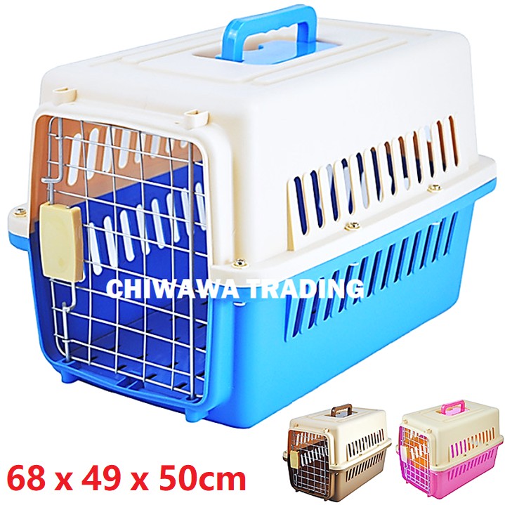 Good Ventilation Pet Hand Carry Case Takeaway Dog Cat Rabbit Cage Crate House / Rumah Haiwan Anjing Kucing Sangkar