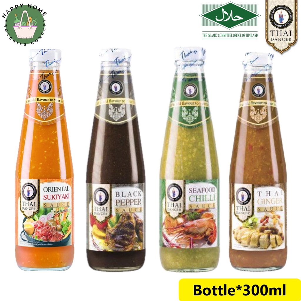 Thai Dancer Black Pepper/Oriental Sukiyaki/Seafood Chilli Sauce/Ginger