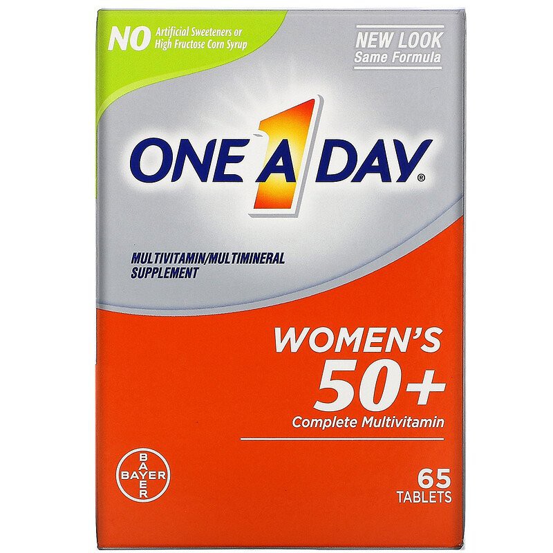 One-A-Day, Women's 50+, Complete Multivitamin, 65 / 100 Tablets