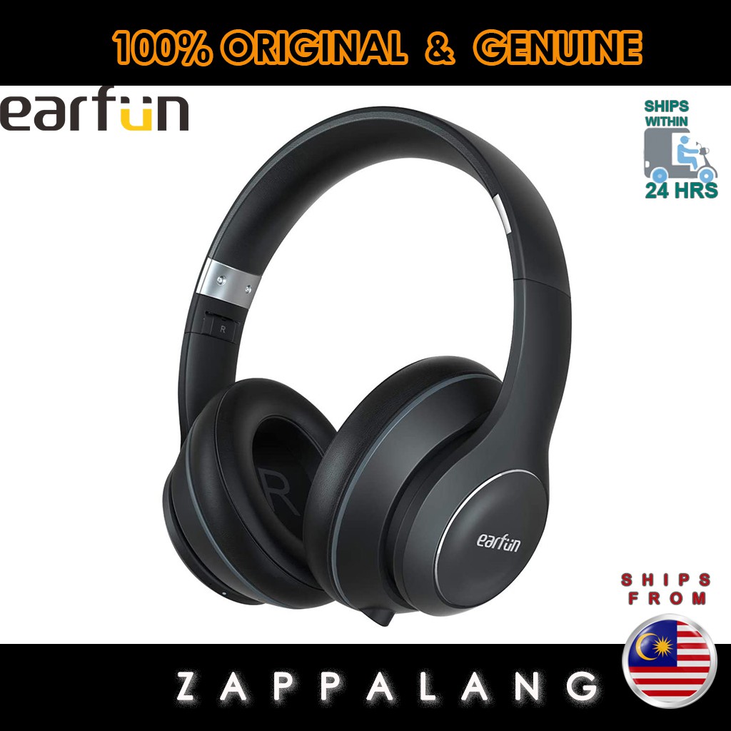 EarFun Wave HiFi Wireless Headphones Over Ear with 40 Hours Playtime