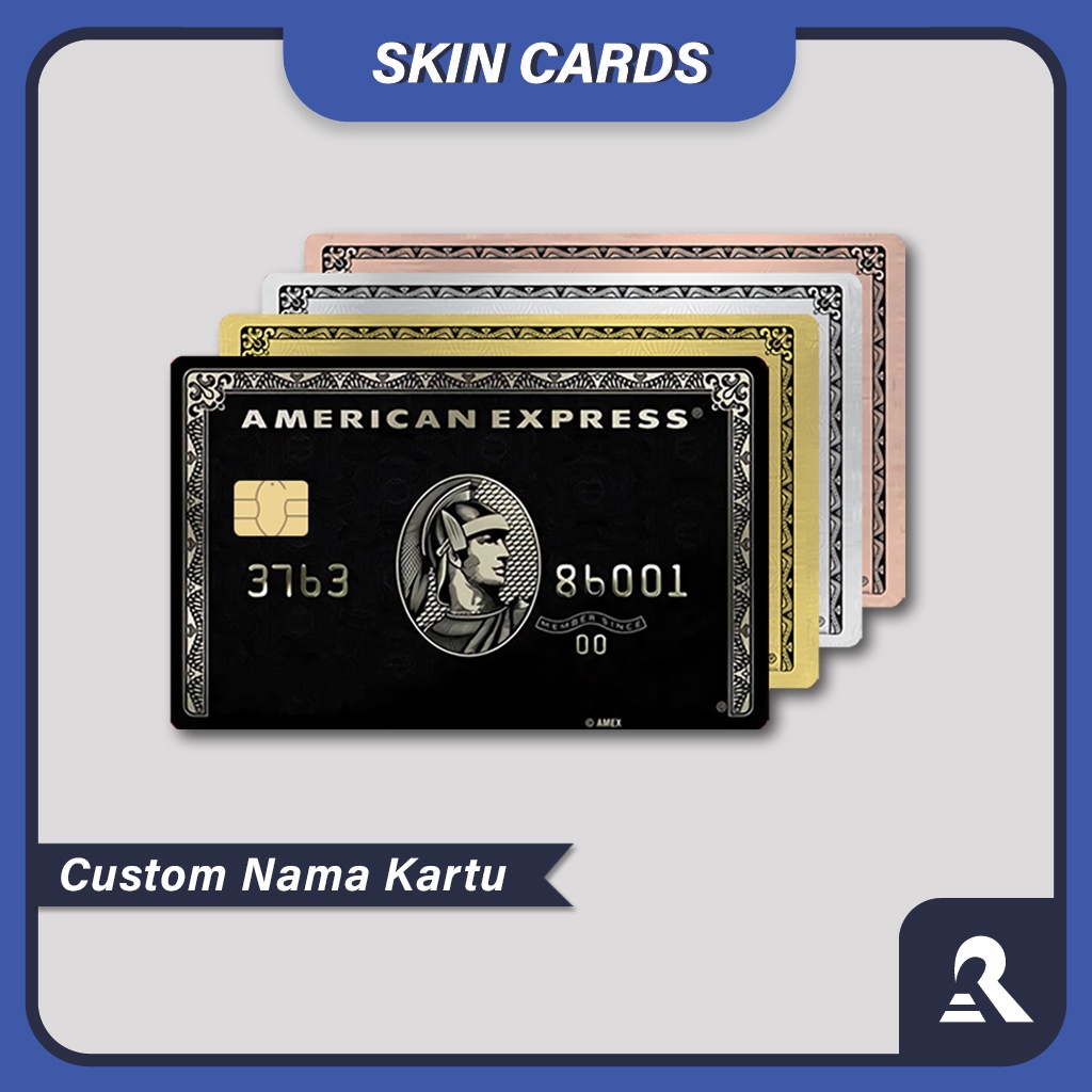 American Express Version (Skin/ATM Card Sticker, Flazz, Debit/ Credit) |  Atm Sticker, Black Card Skin Card | Recude Cards | Shopee Malaysia