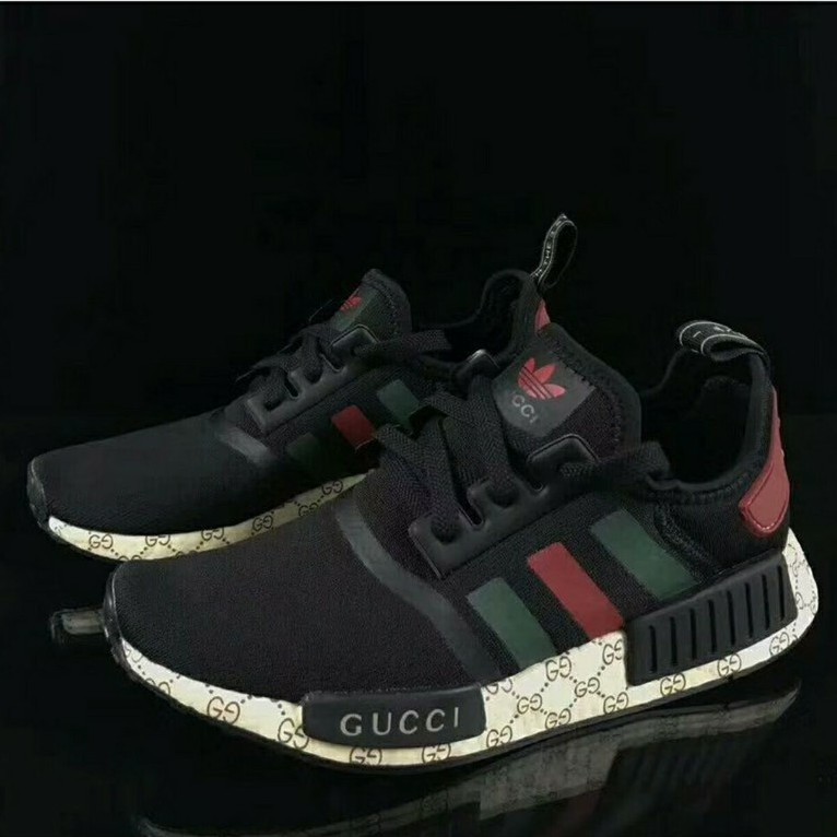 Gucci x Adidas NMD Custom mesh black Real Boost hd review from