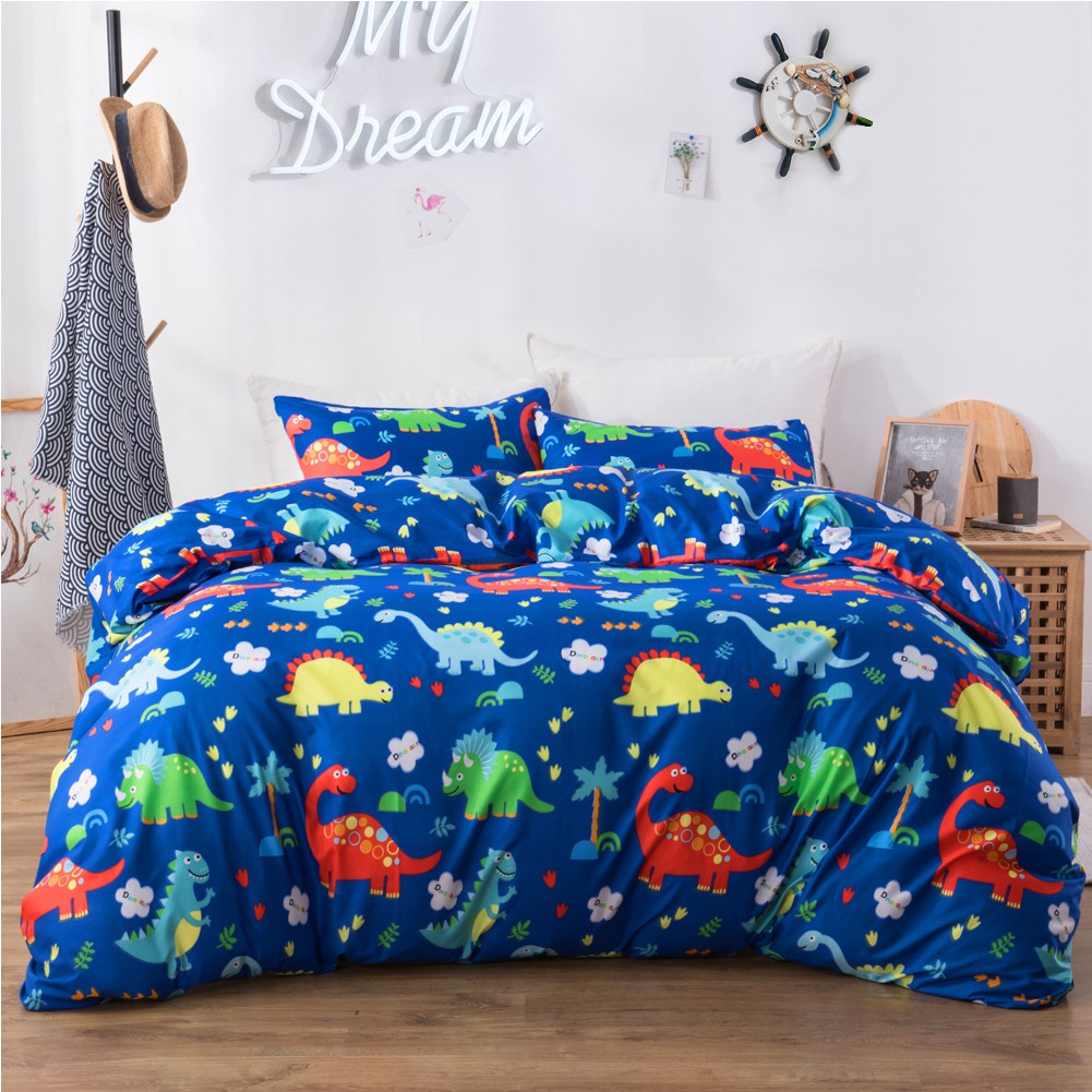 Macohome Dinosaur Bedding Set Single Queen King Super King