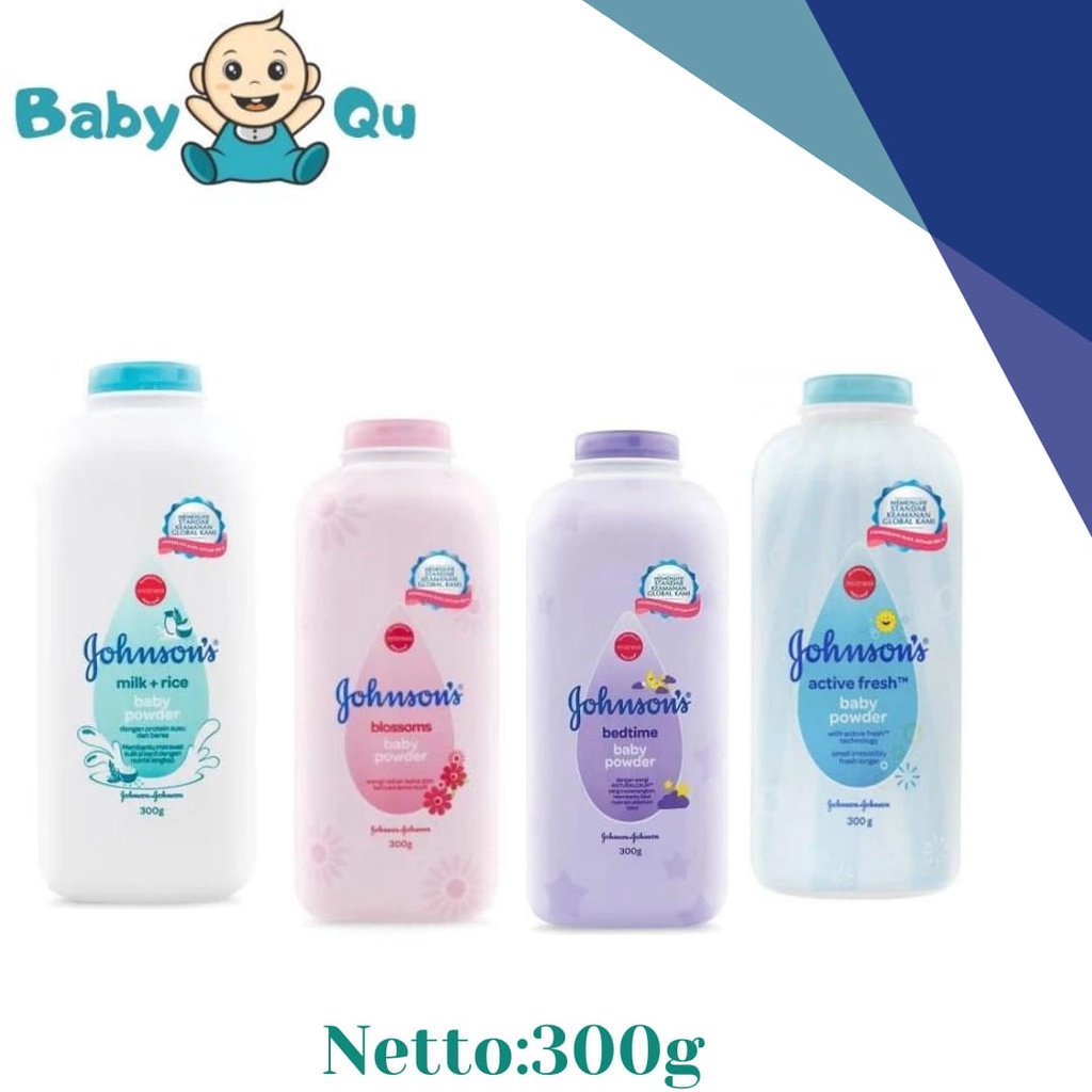 Johnson's Baby powder Johnsons Blossom/Bedtime/Milk Rice/Active Fresh/300g Baby powder
