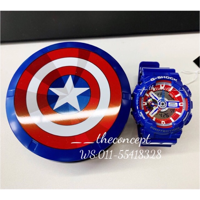 g shock captain america original