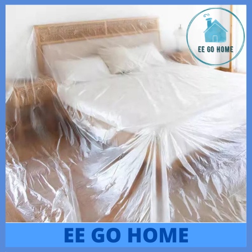 4M x 20M Furniture Sofa Dustproof Film Plastic Cover Home Protective Film Bed Cover Plastik Sarung Perabot Katil Tilam