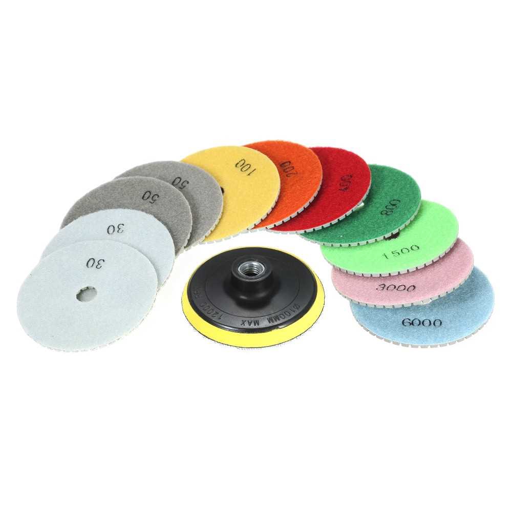 15 Pieces of 4/" Final Glaze Gloss Buffing Pad for granite marble masonry floor