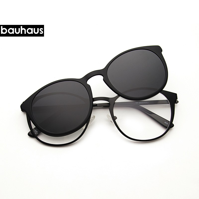 Mod 15 Bauhaus Round Metal Eyeglasses With Magnetic Clip On Sunglasses Shopee Malaysia mod 15 bauhaus round metal eyeglasses with magnetic clip on sunglasses