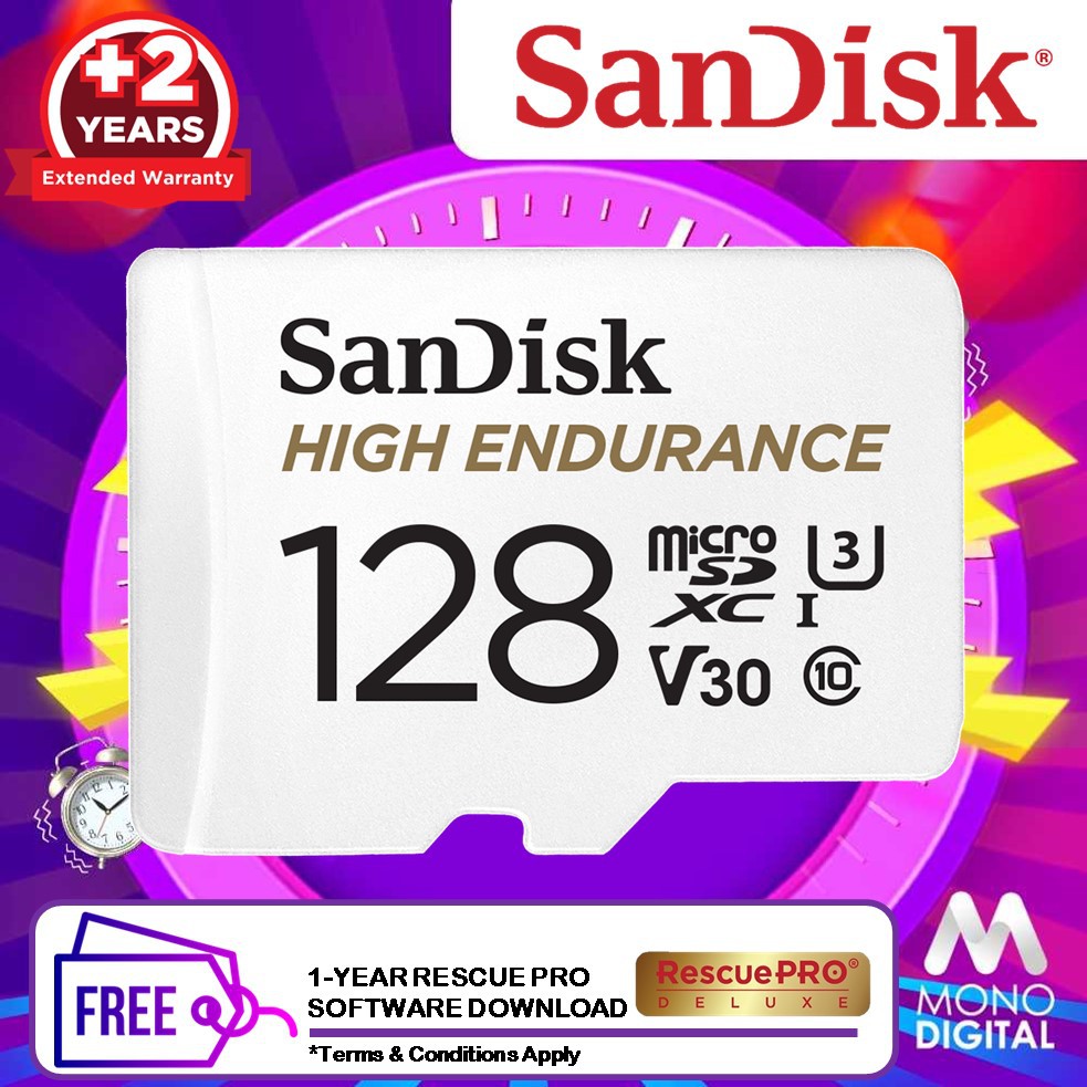 SanDisk High Endurance 32GB/64GB/128GB Video MicroSD Card with Adapter