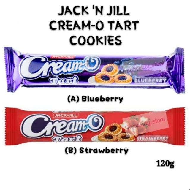 Jack N Jill CreamO Tart Cookies 120g (Blueberry /Strawberry) Shopee