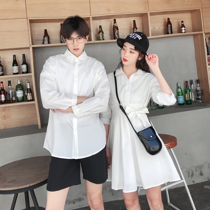 couple dress white