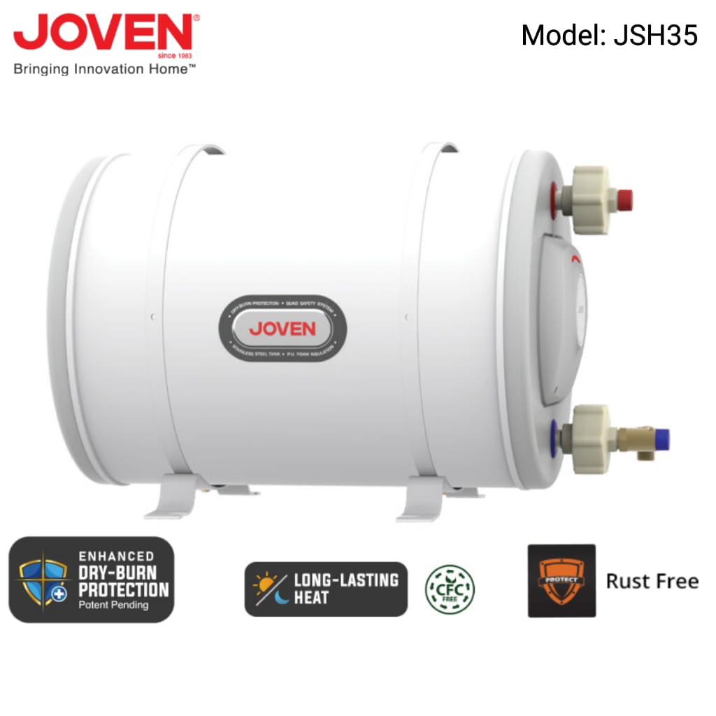 JOVEN JSH35 Capacity 35 Litre 7.7 Imp, Gallons ELECTRIC STORAGE WATER  HEATER | Shopee Malaysia