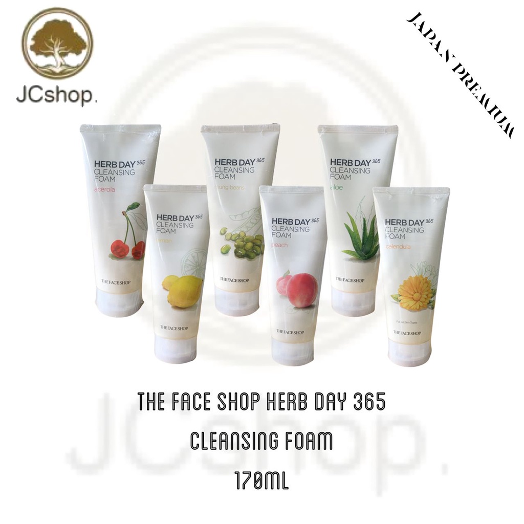 The Face Shop Herb Day 365 Master Blending Foaming facial Cleanser Cleansing Foam skincare 170ml