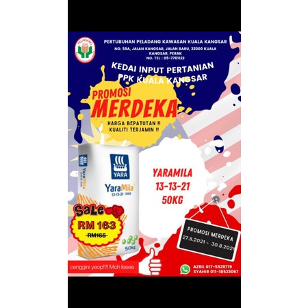 Buy Yara Mila 13 13 21 Baja Pembungaan Seetracker Malaysia
