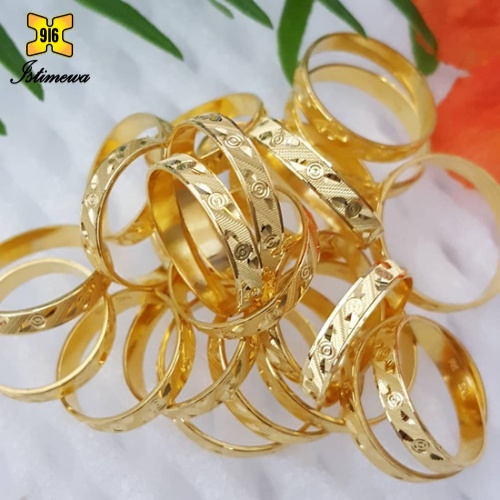 ISTIMEWA 916 Gold Couple Rings* Cincin Corak Pasangan Emas 916