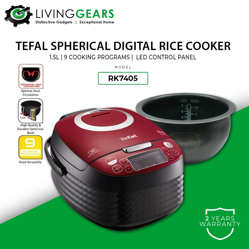 Tefal 1.5L Spherical Pot Digital Rice Cooker RK7401 RK7405 / Tefal Rice ...