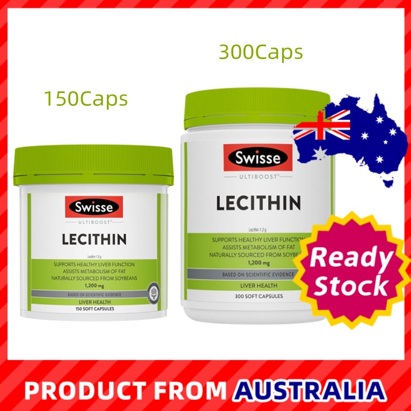 Swisse Ultiboost Lecithin 1200mg 150Caps&300 Caps Supports Healthy