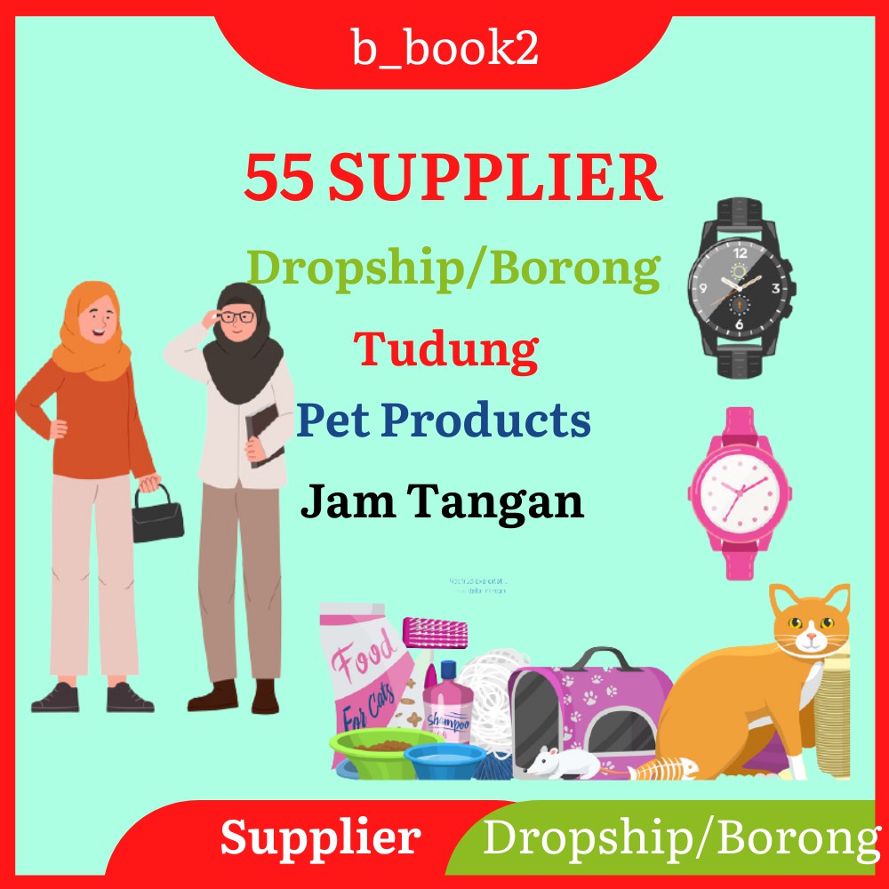 B Book2 Hot Supplier Tudung Murah Jam Tangan Murah Dan Pet Suppliers Borong Dropship Shopee Shopee Malaysia